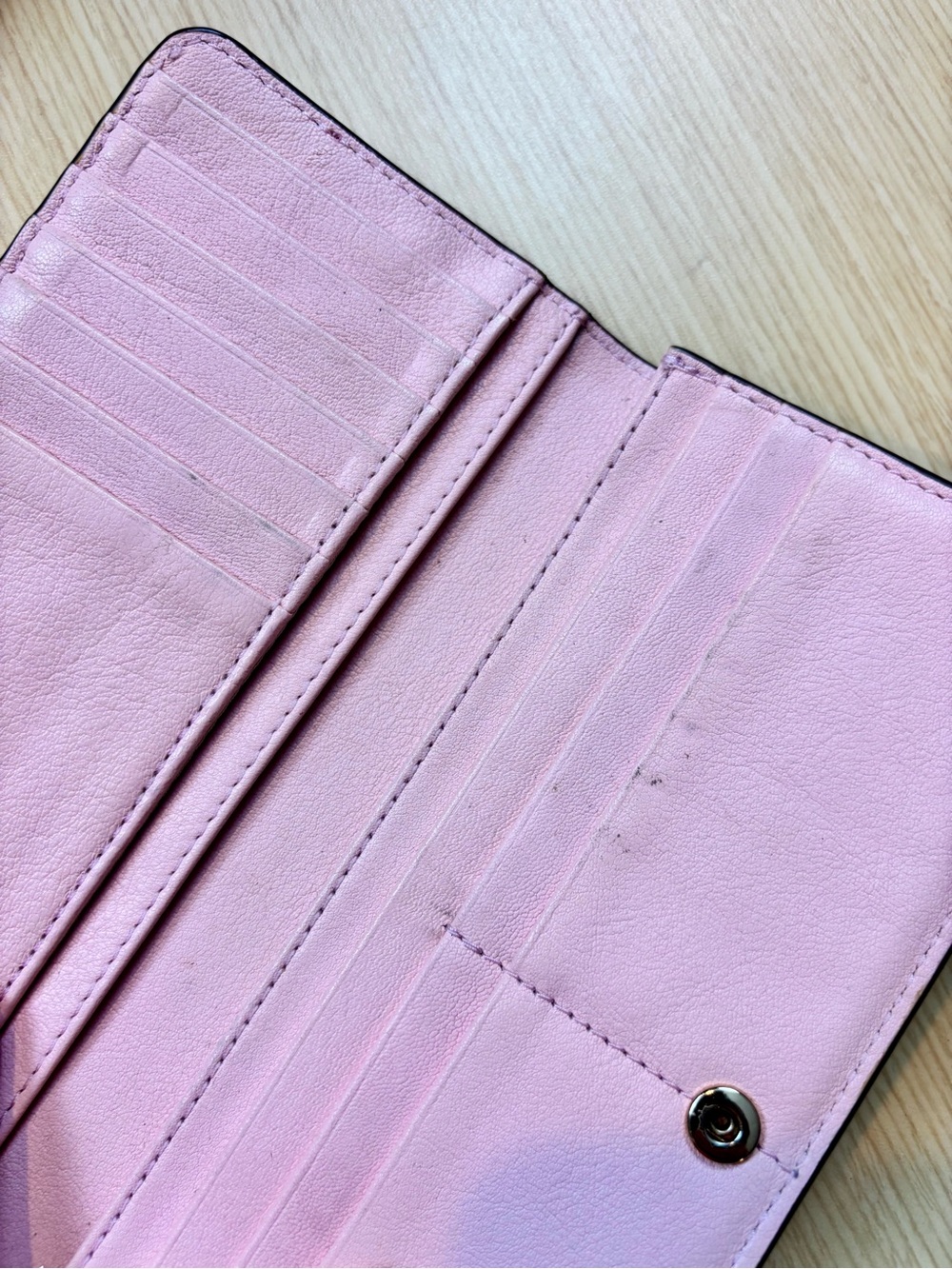 Tory Burch Hicks Garden Slim Envelope Wallet Pink Floral Patent Leather - Picture 8 of 9